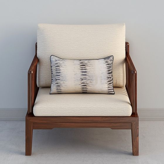 Urban Leisure Chair 3D model for Modern Spaces