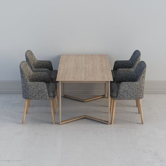 Urban Corner Coffee Table and Chair 3D model