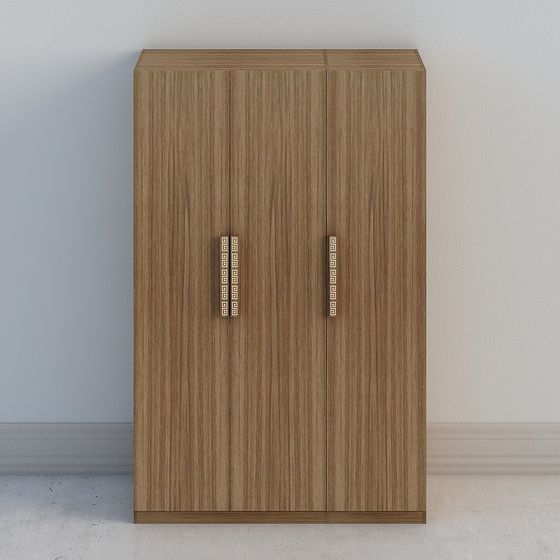 Urban Elegance Wardrobe 3D model for Modern Spaces