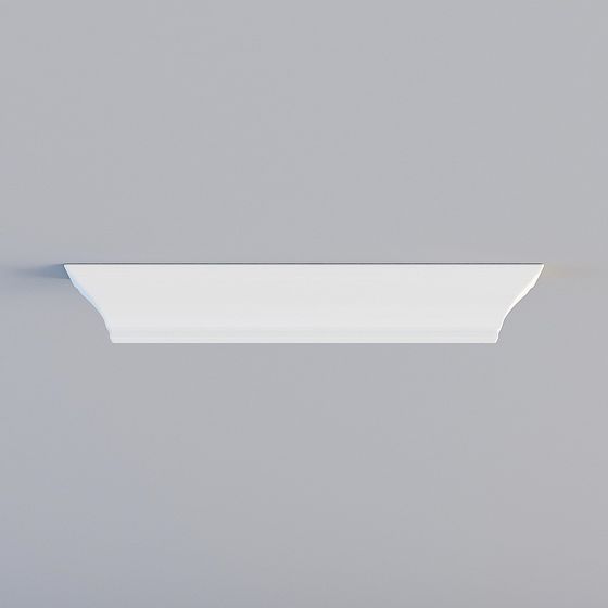 Stylish Low Polygon Ceiling Molding 3D model