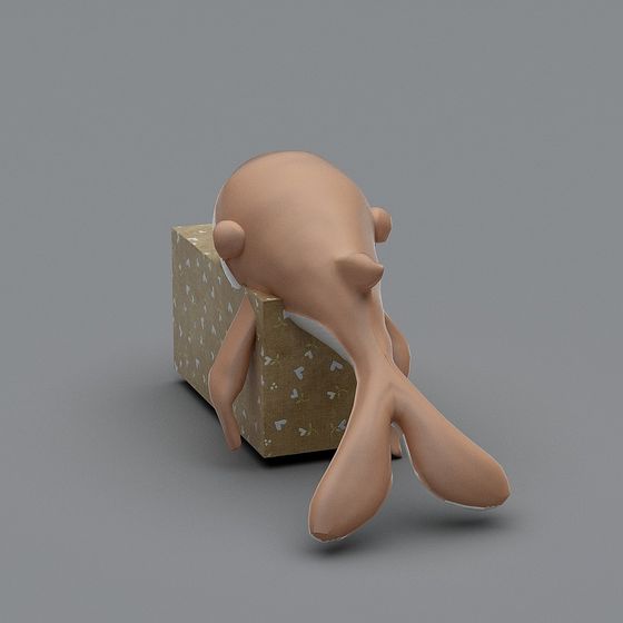 Carton Monster Low Poly 3D model