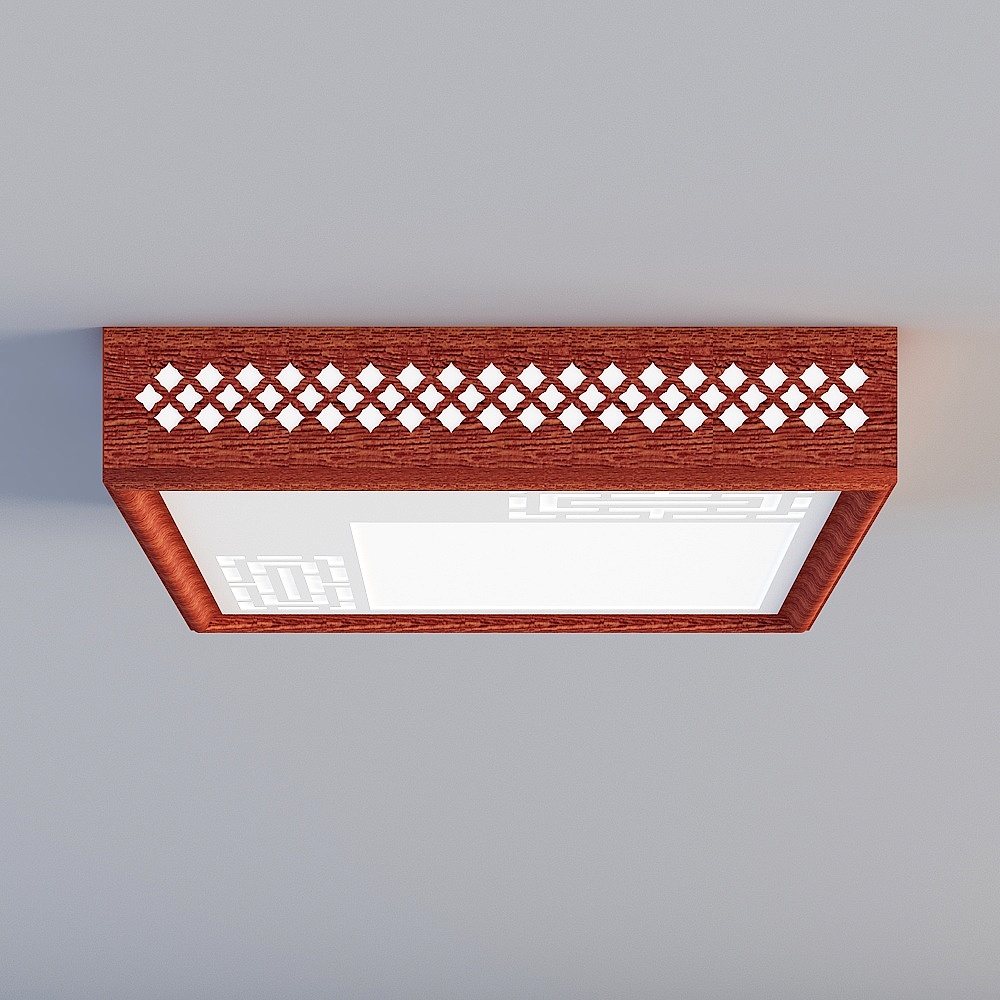 Stylish Ceiling Light 3D Model for Modern Interiors