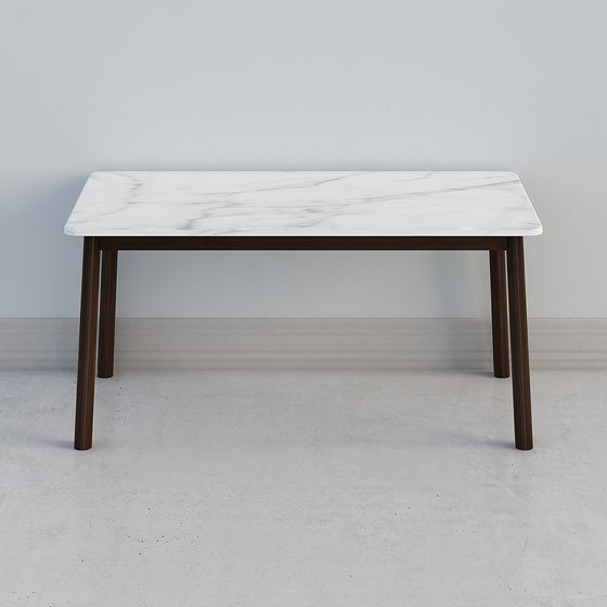 Stylish Marble Dining Table 3D model