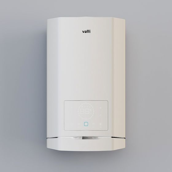 Modern White Water Heater 3D Model for Cozy Bathrooms