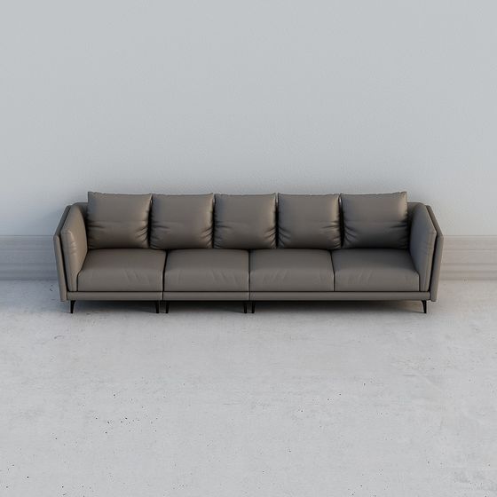 Stylish Low-Polygon 3D Sofa Model