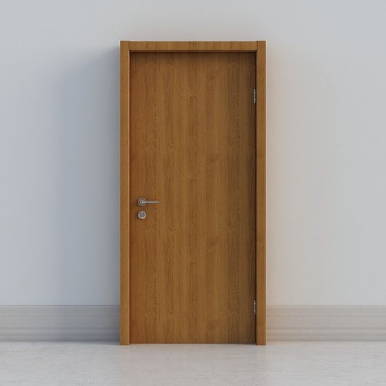 Classic Wooden Door 3D model for Modern Spaces