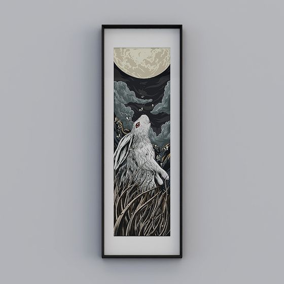 Mystical White Rabbit 3D Model for Creatives