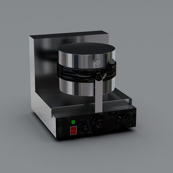 Stylish Waffle Maker 3D model for Modern Kitchens