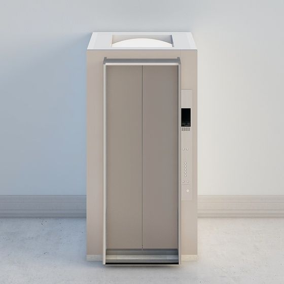 Sleek Minimalist Elevator 3D model