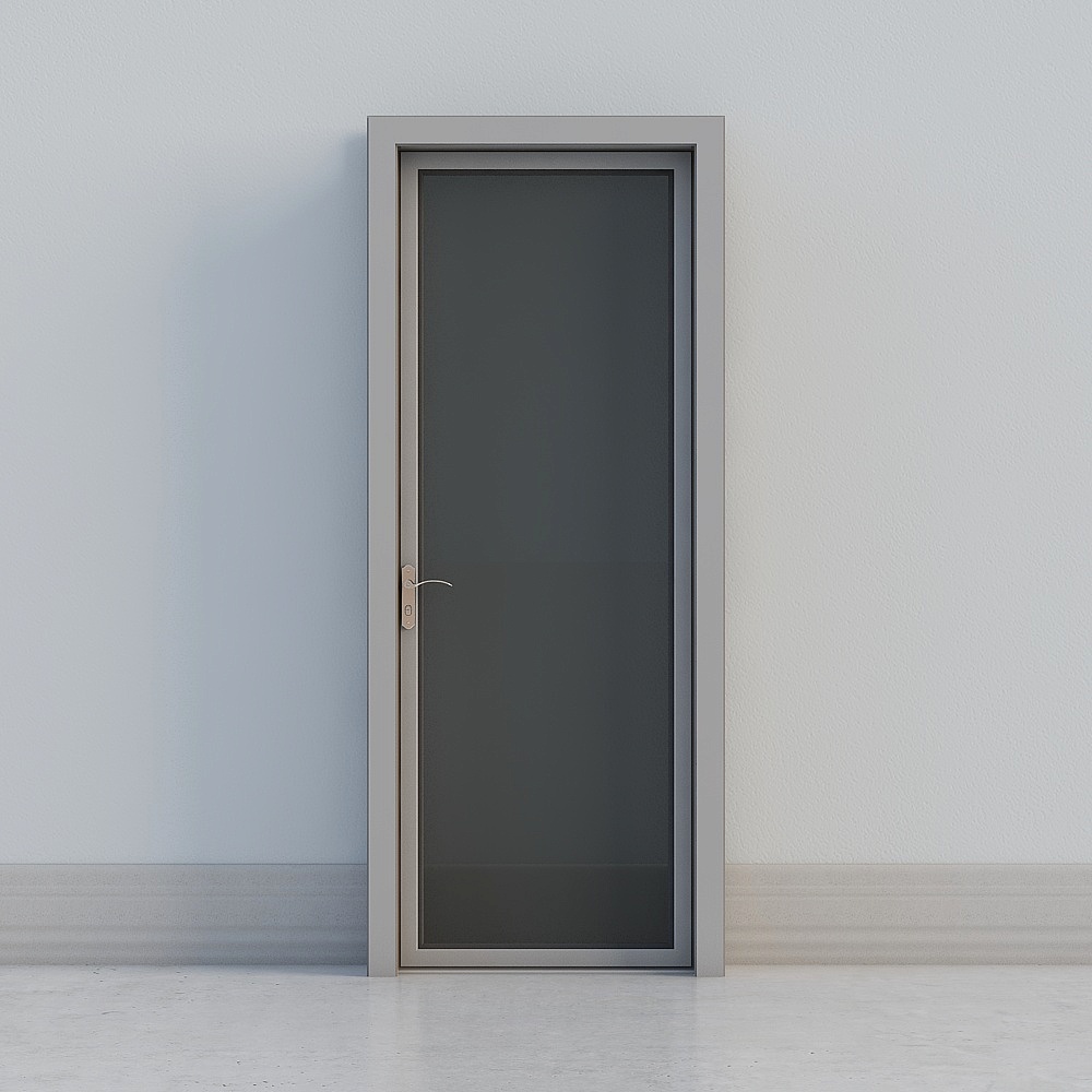 Flat open the door gray