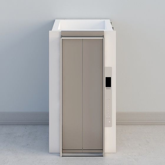 Wood Elevator 3D Model for Contemporary Spaces