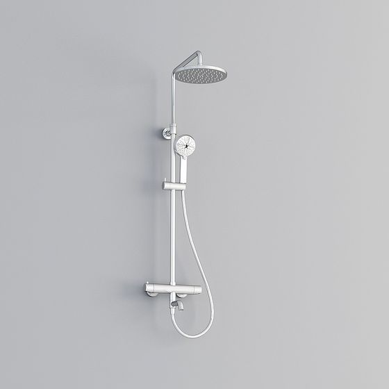 Minimalist Shower System 3D model