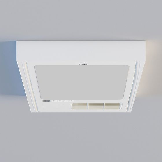 Sleek Ceiling Embedded Air Conditioner 3D model