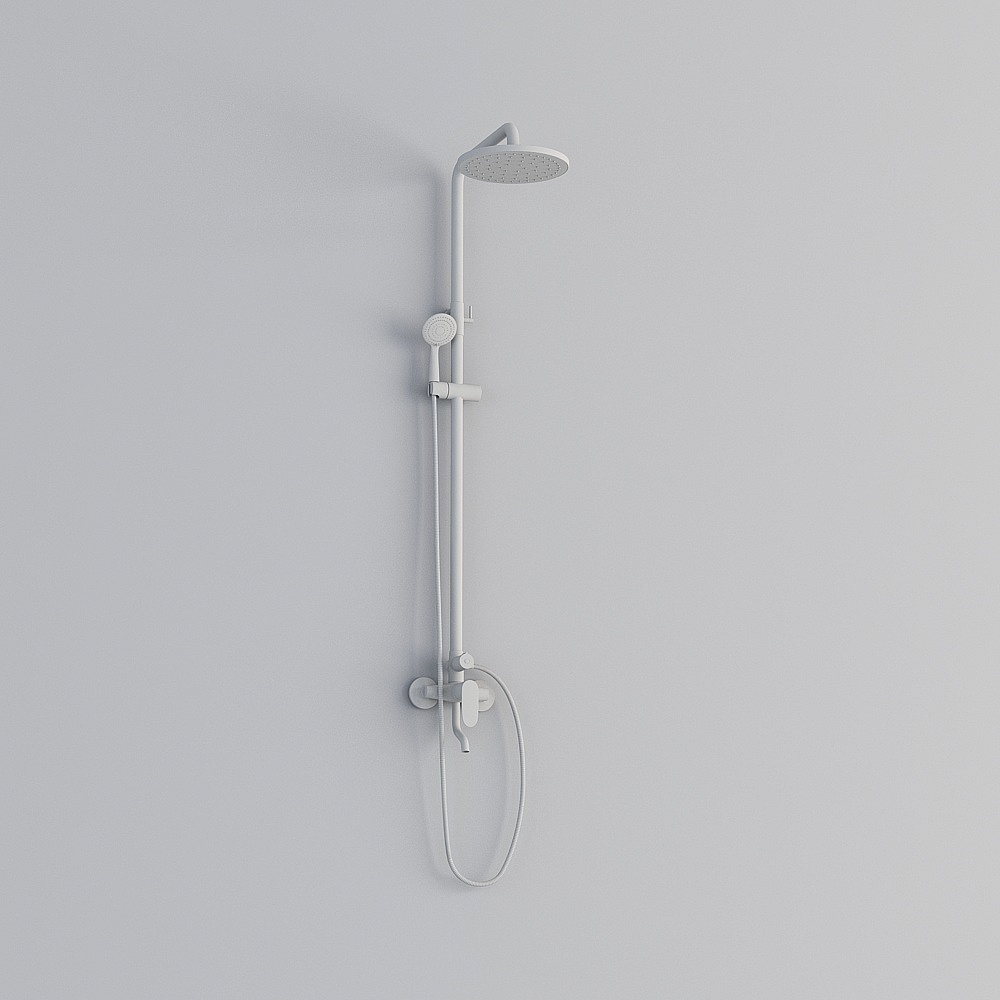 Modern Minimalist Shower System 3D model