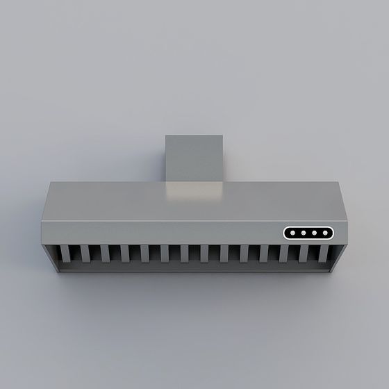 Minimalist Kitchen Range Hood 3D model