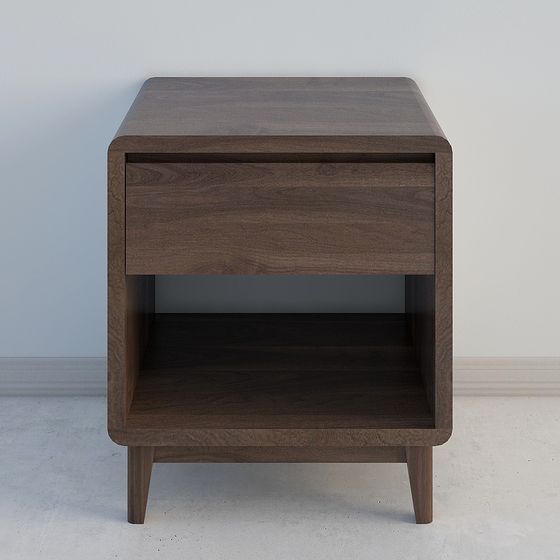 Stylish Nightstand 3D model for Contemporary Interiors