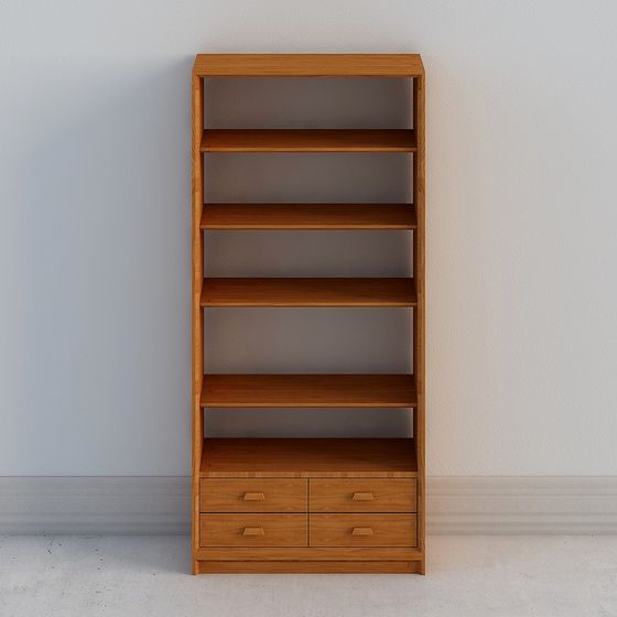 Regal Bücherregal 4 Schubladen (Kirschbaum)