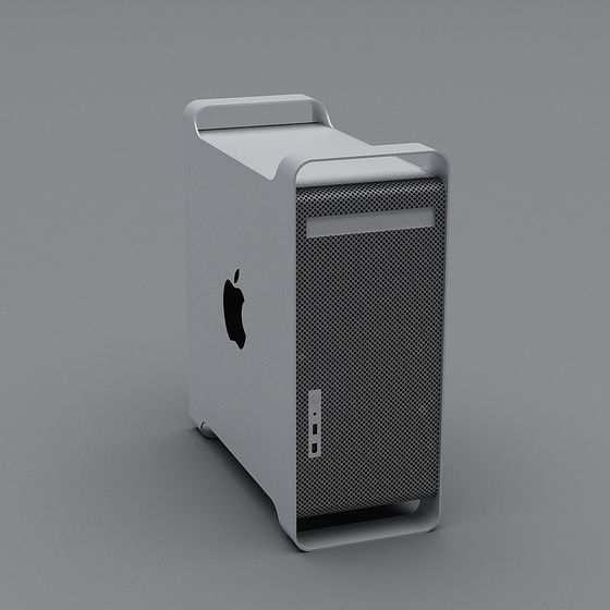 Modern White Apple Computer 3D Model for Workspaces