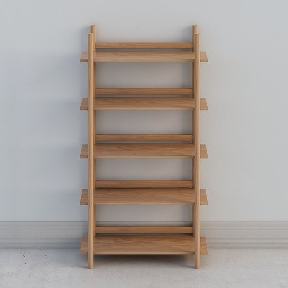 Ladder Shelf 3D model for Modern Interiors