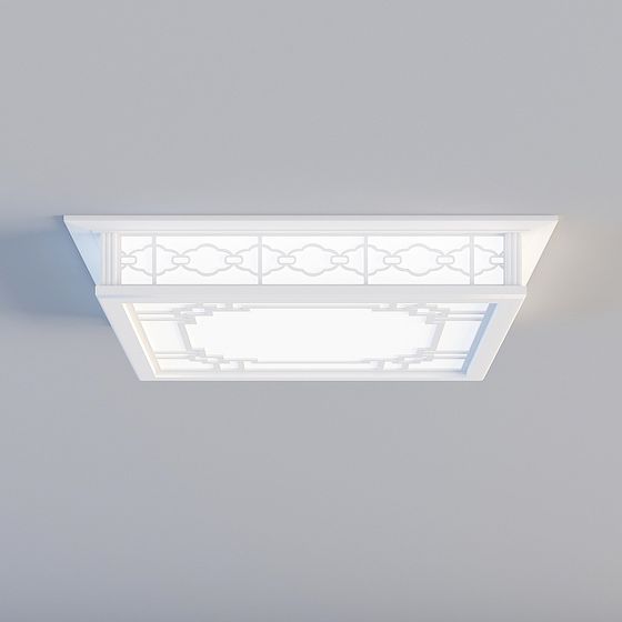 Unique Low-Poly Ceiling Decor Panel 3D model