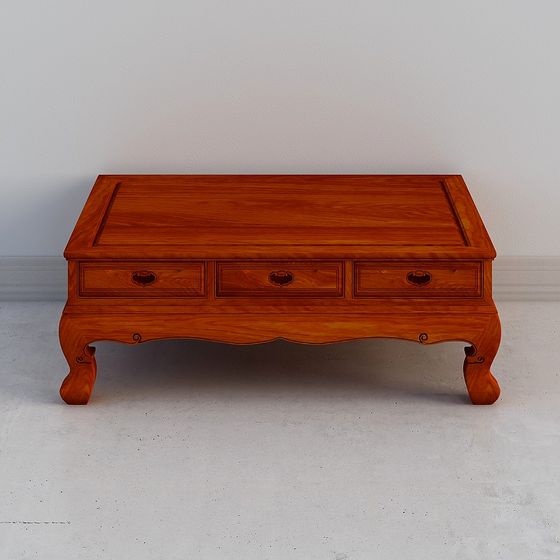 Elegant Vintage Coffee Table 3D model