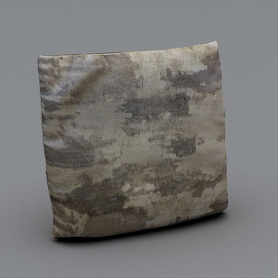 Stylish Abstract Art Pillow 3D model for Creative Projects