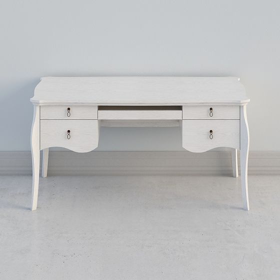 Elegant Luna Desk 3D model for Modern Spaces