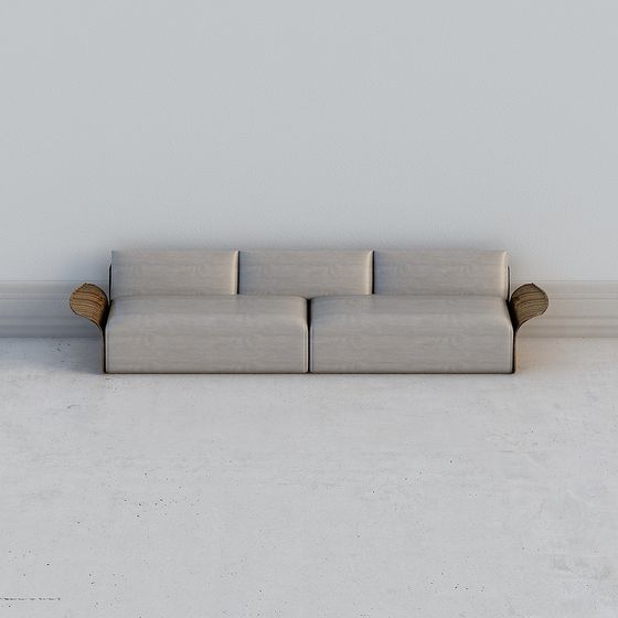 Urban Elegance 3D model Sofa for Modern Spaces