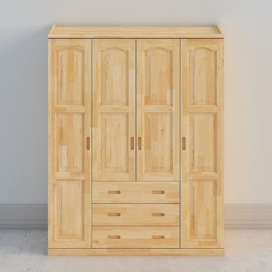 Minimalist Low-Poly Wardrobe 3D model