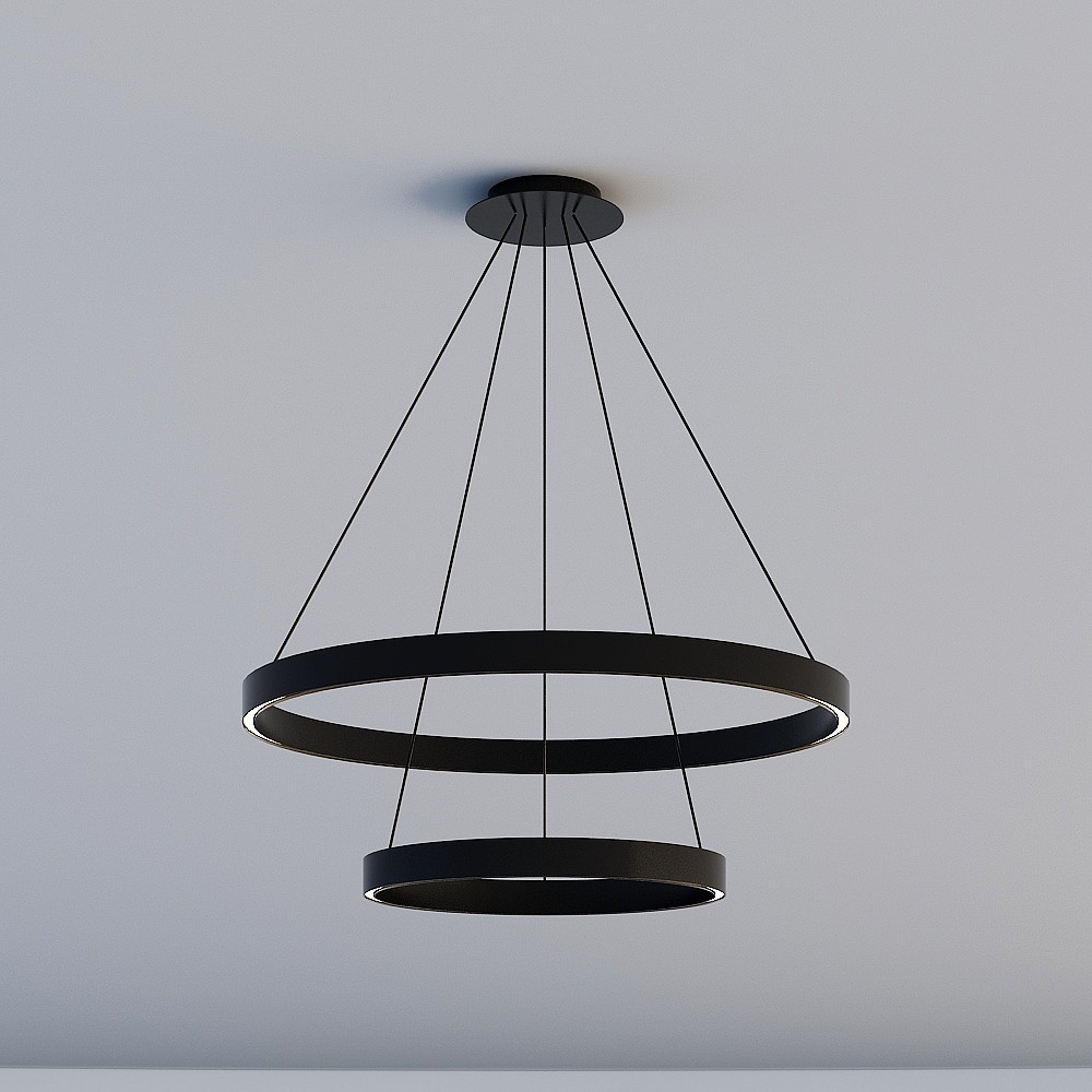 RZ-DJ126-B Lampadario Nero (∮800X600)