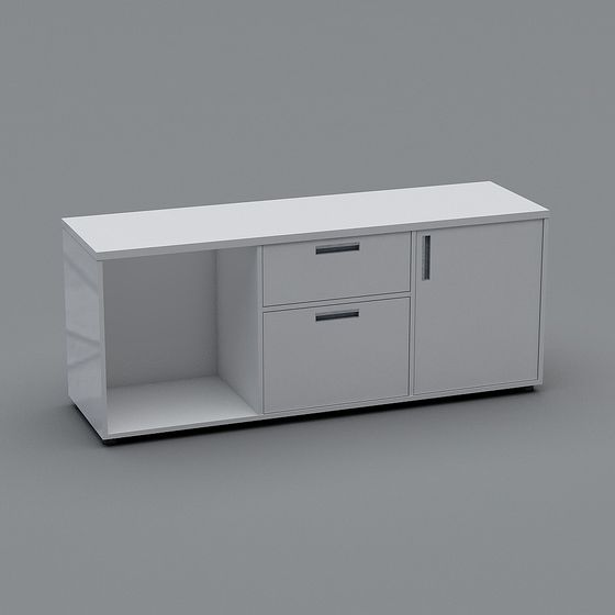 Urban Corner Storage Cabinet 3D Model