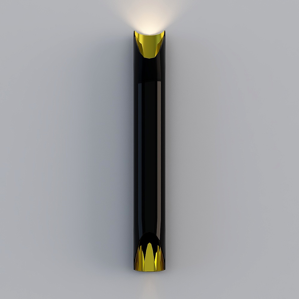 Elegant Low-Poly Wall Lamp 3D model