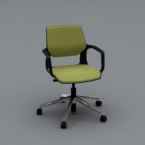 Modern Low-Poly Office Chair 3D Model
