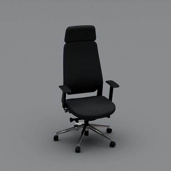 Modern Low-Poly Office Chair 3D model