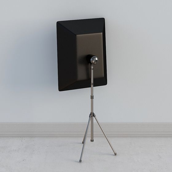 Modern Black Photography Softbox 3D Model for Stylish Lighting