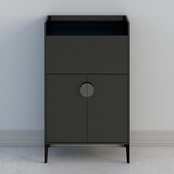 Stylish Minimalist Storage Cabinet 3D model