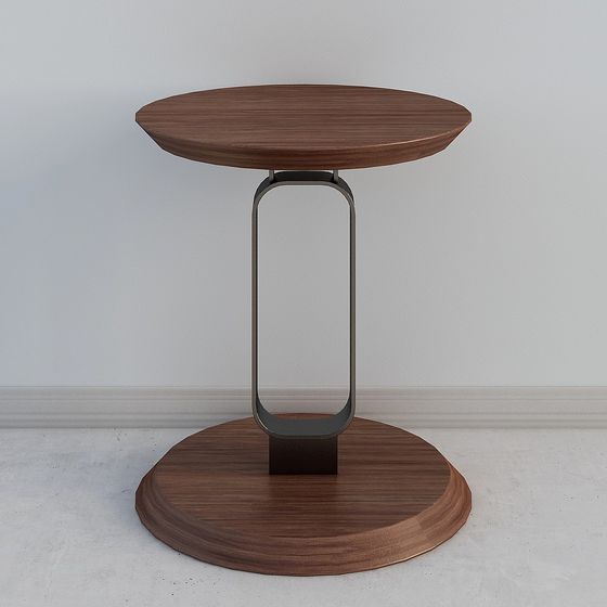 Unique Low-Polygon Round Table 3D model for Creative Spaces