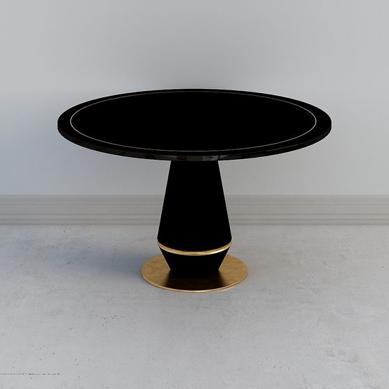 Elegant Round Table 3D model