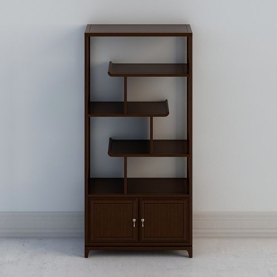 Urban Study Bookshelf 3D model for Modern Spaces