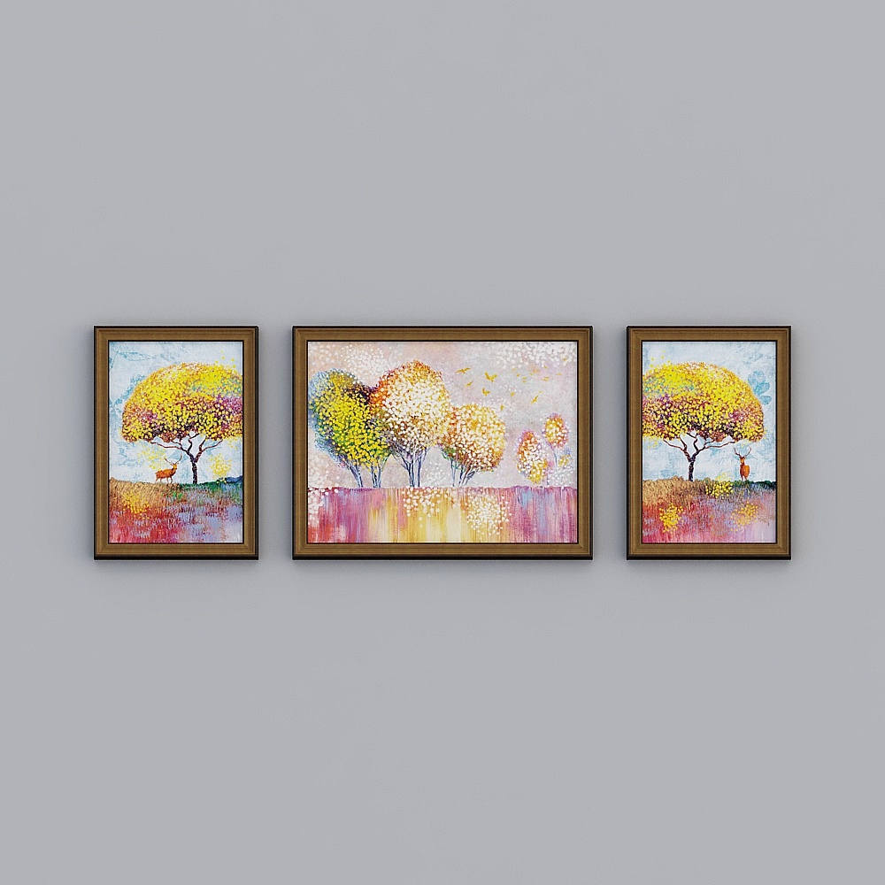 Kibaki European and American shop living room combination earl gold box 40x160 cm rich tree map