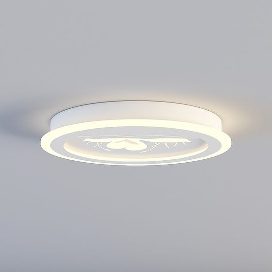 Stylish Round Ceiling Lamp 3D model
