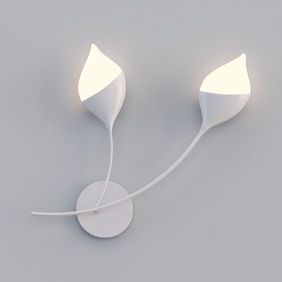 Elegant Low-Polygon 3D Lighting Fixture Design