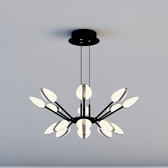 Floral Bloom Chandelier 3D Model