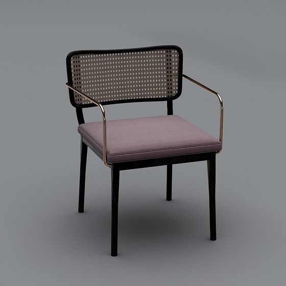 Elegant Low-Poly Chair 3D Model