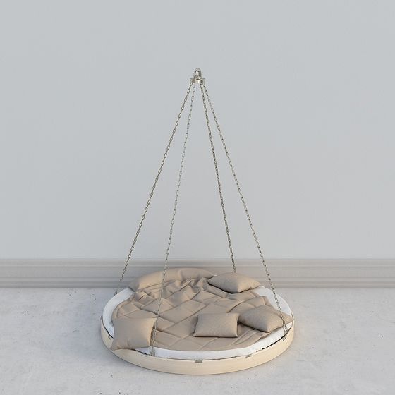 Hanging Round Bed 3D model
