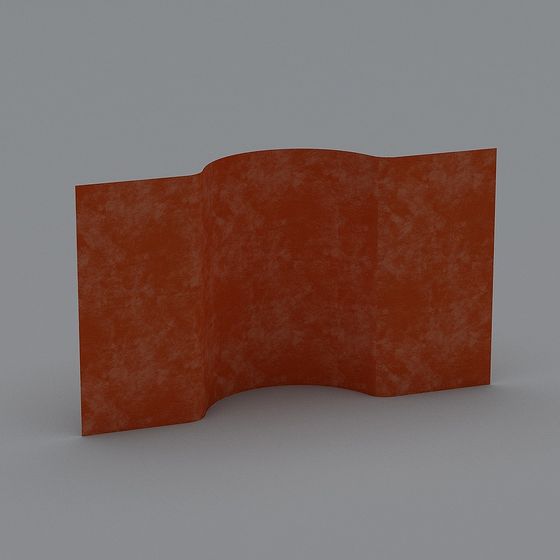 Origami Wall 3D model for Creative Spaces