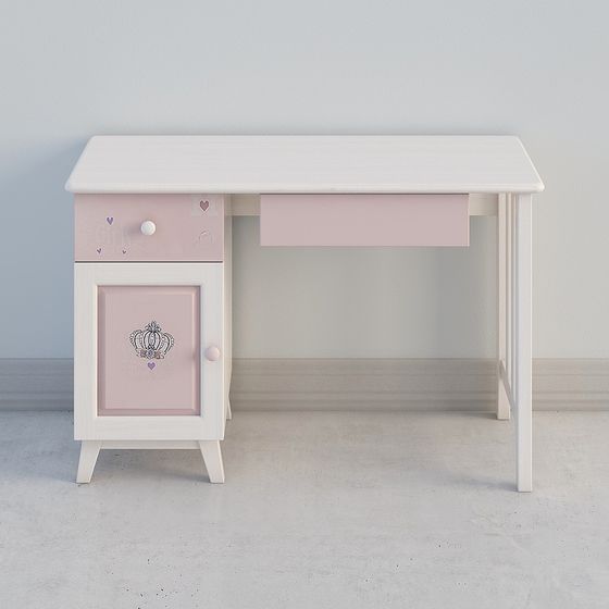 Charming Princess Desk 3D model for Creative Projects