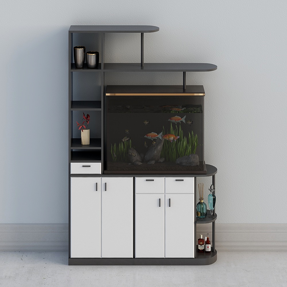 Wine cabinet fish tank 2