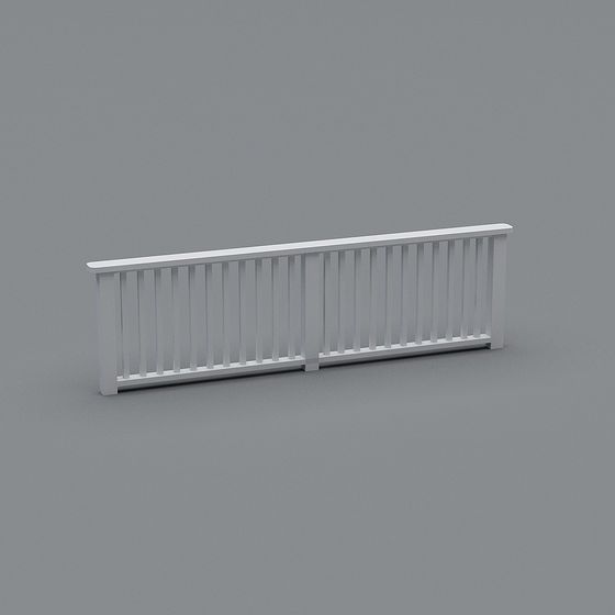 Modern Minimalist Railing 3D model