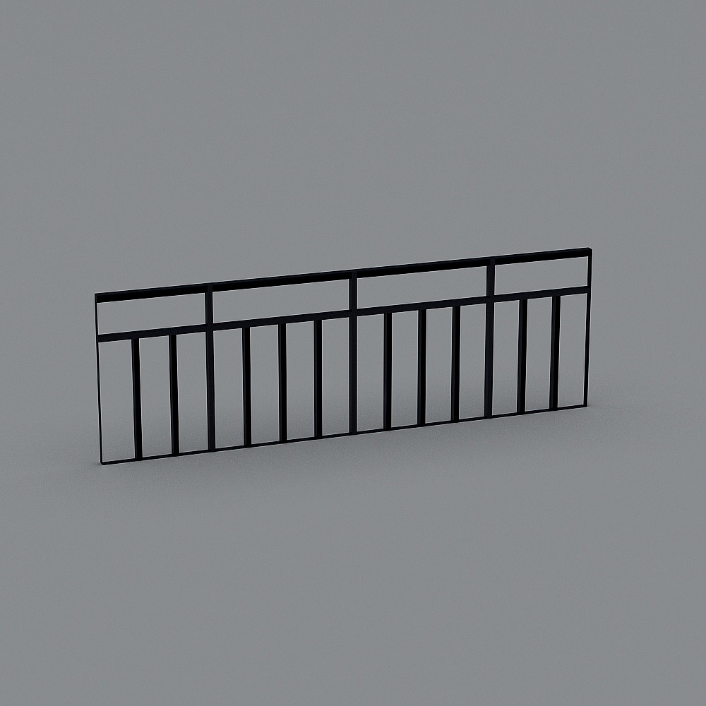Black modern railings